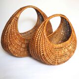 Rattan gondola basket
