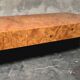 Coffee table by Jean-Claude Mahey for Roche Bobois, elm burl veneer, has