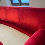 1970s velvet sofa