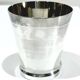 Art Deco silver cup with grooves