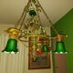 Very large art nouveau chandelier Murano (1 meter)