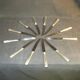 Set of 12 dessert knives stainless blades Adrien Bergeon goldsmith
