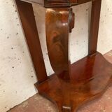 Louis Philippe console in mahogany and veneer XIX century