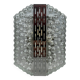 1960s/70s Bubble Wall Lamp, Chrome & Glass, Space Age by Hustadt Leuchten