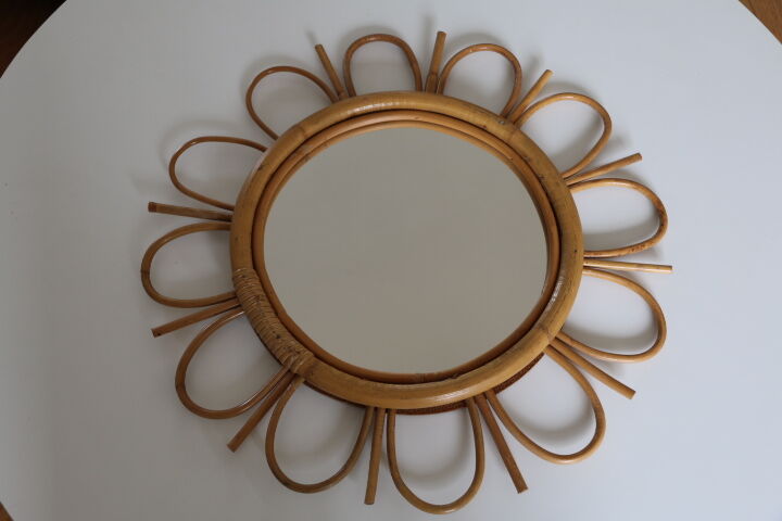 Rattan mirror flower 50cm