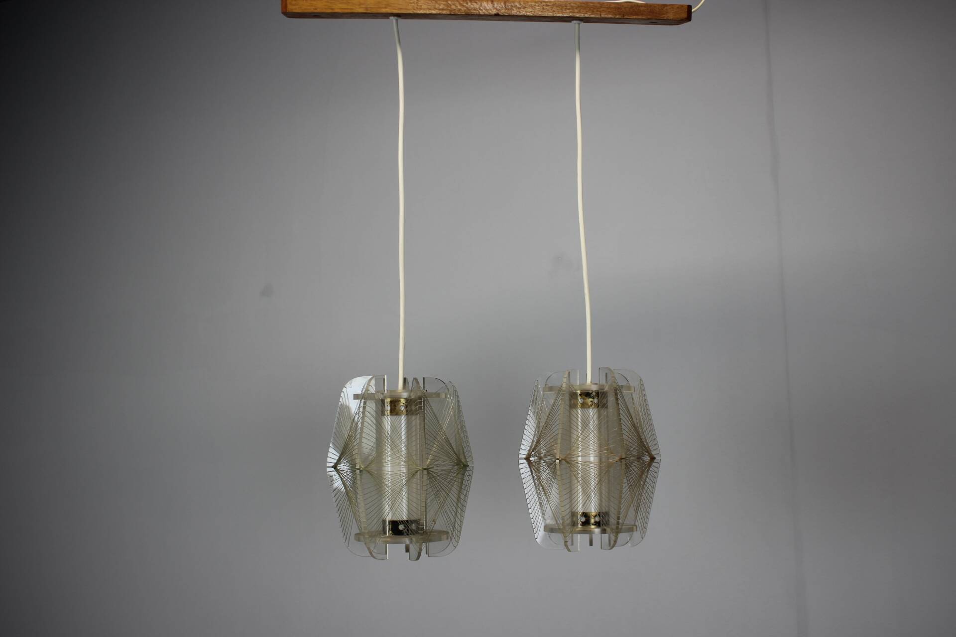 Vintage "spiderweb" chandelier, Czechoslovakia, 1960s