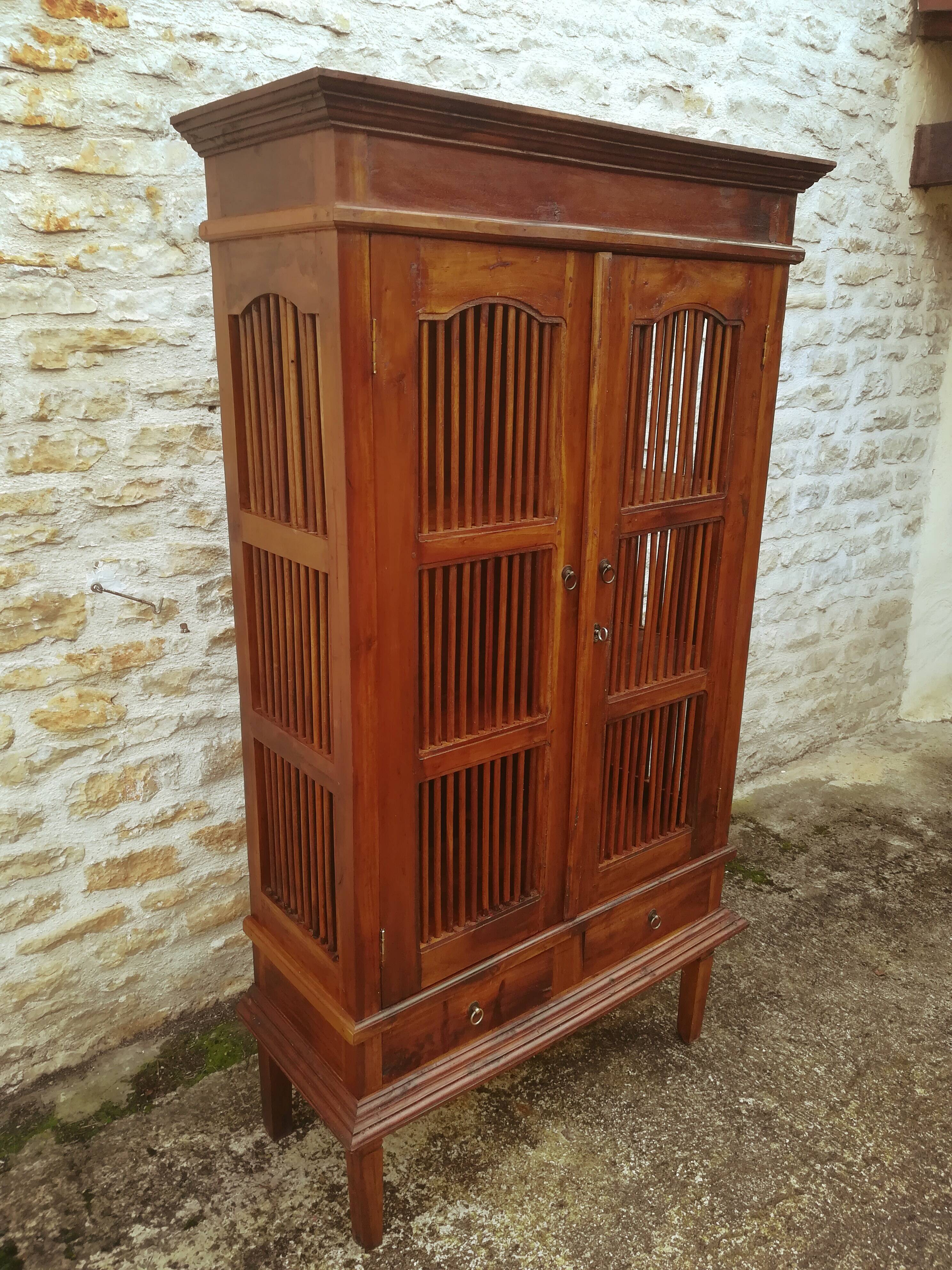 Teak bar cabinet