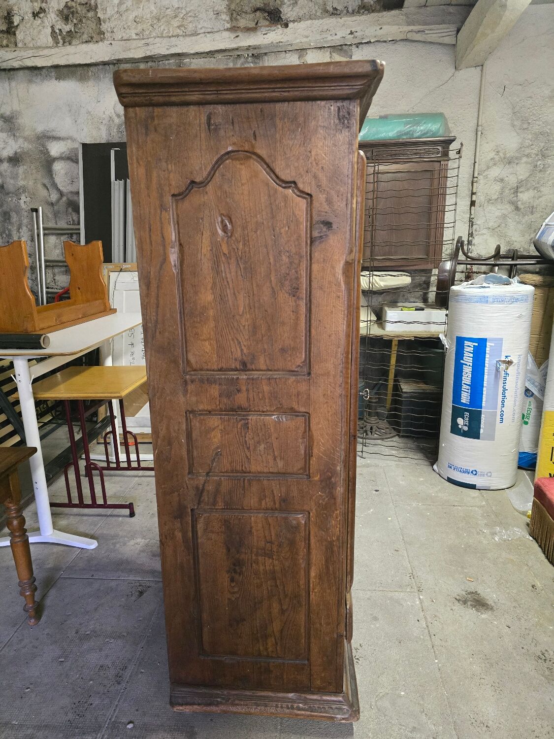 Antique oak bonnetière – 19th century