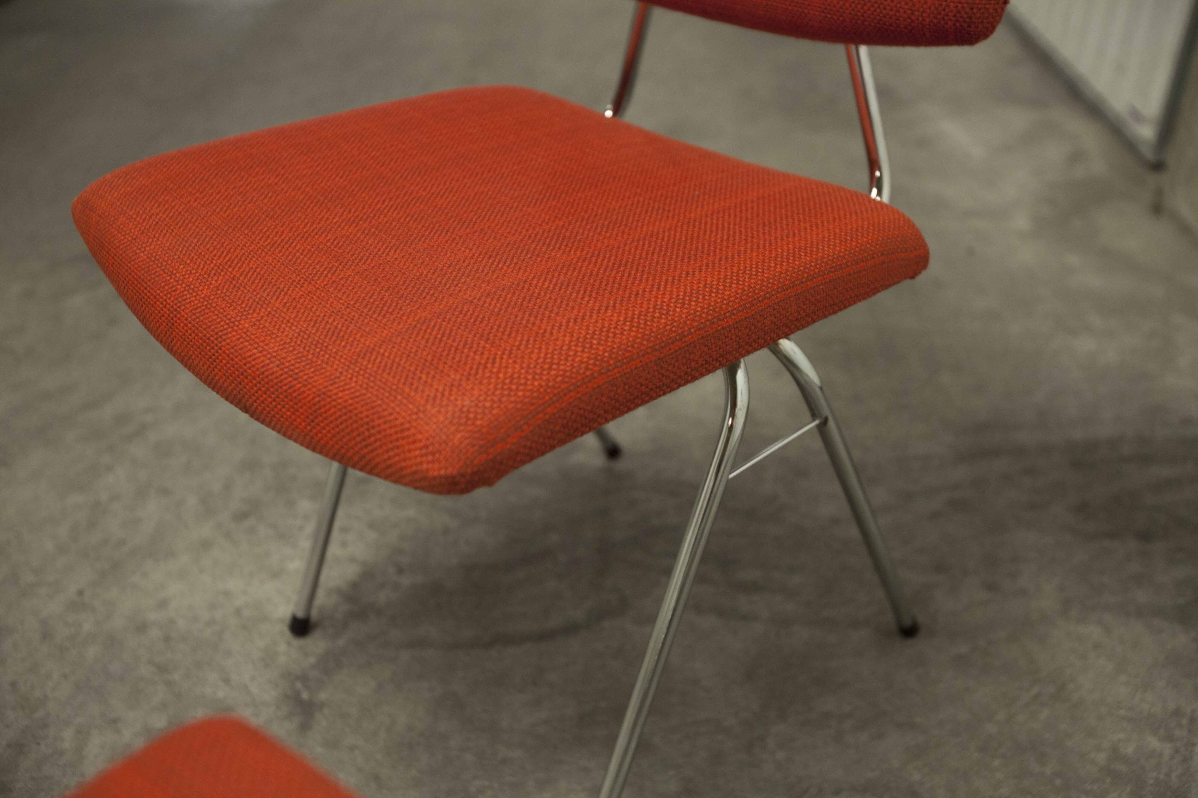 Pair of compass model chairs by Pierre Guariche for Les Huchers-Minvielle France 1955