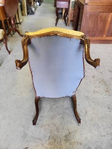 LOUIS XV CAUSEUSE 1 PLACE IN WALNUT ROCOCO
