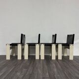 Monk Chairs attributed to Afra & Tobia Scarpa for Molteni&C, 1980s, Set of 4
