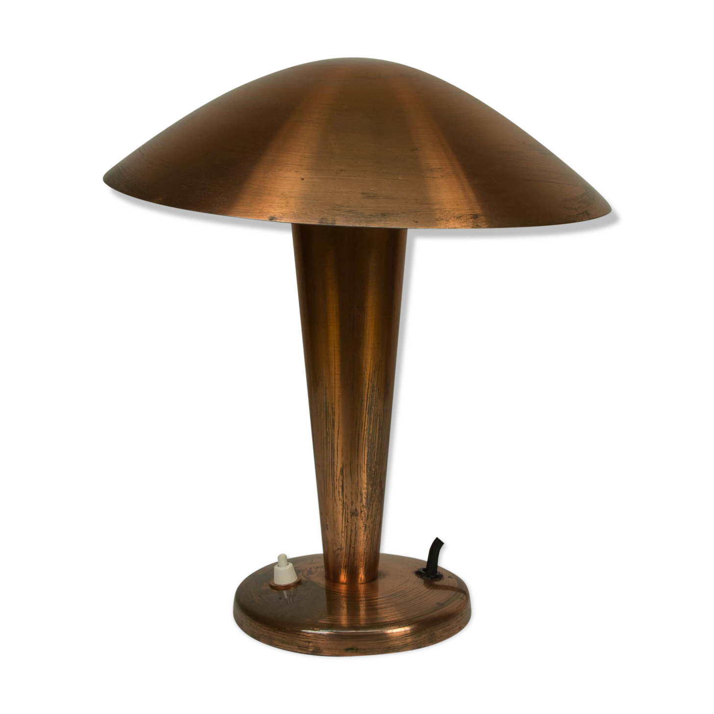 Bauhaus brass table lamp, 1930