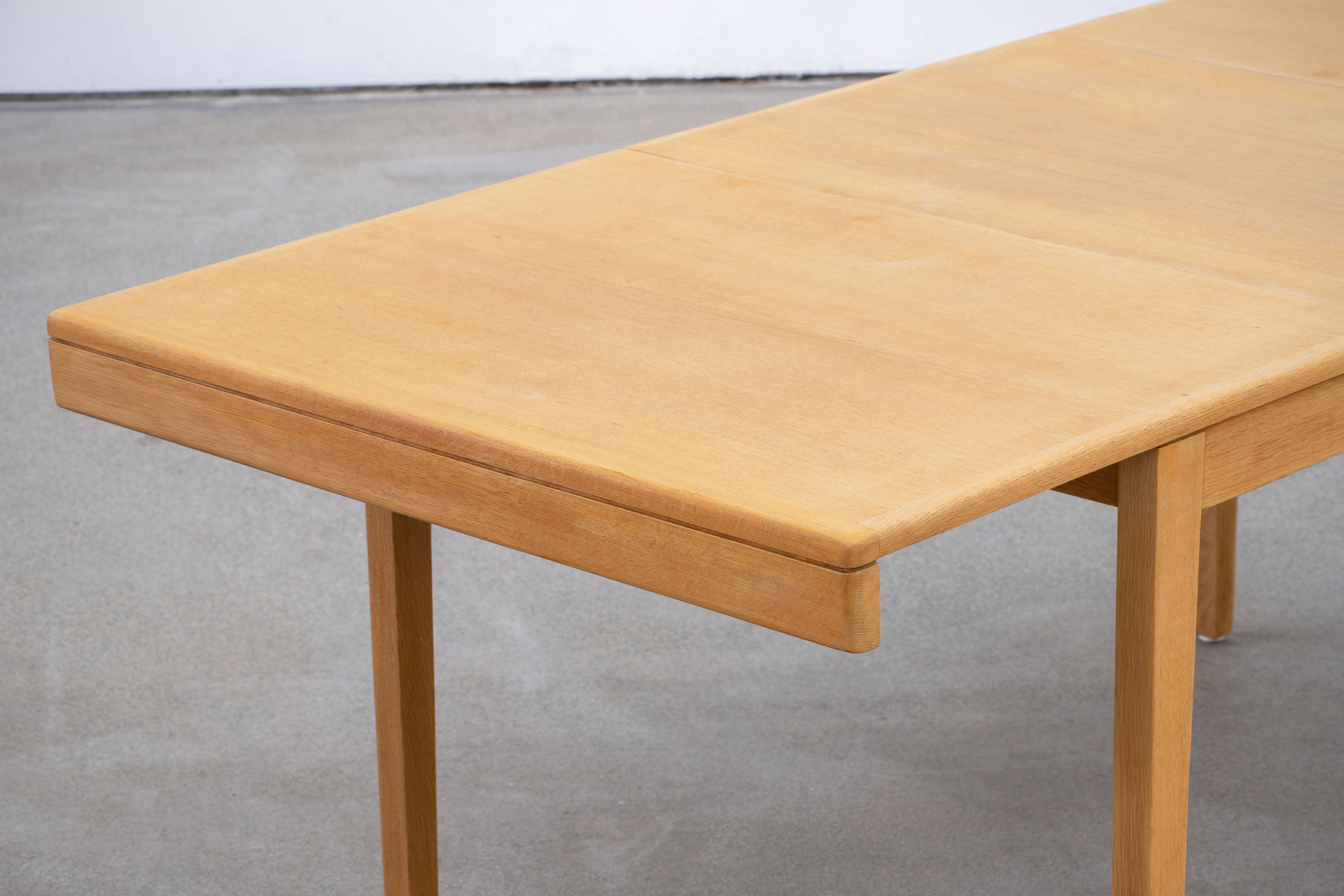 Vintage scandinavian table raw wood 1960