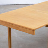 Vintage scandinavian table raw wood 1960