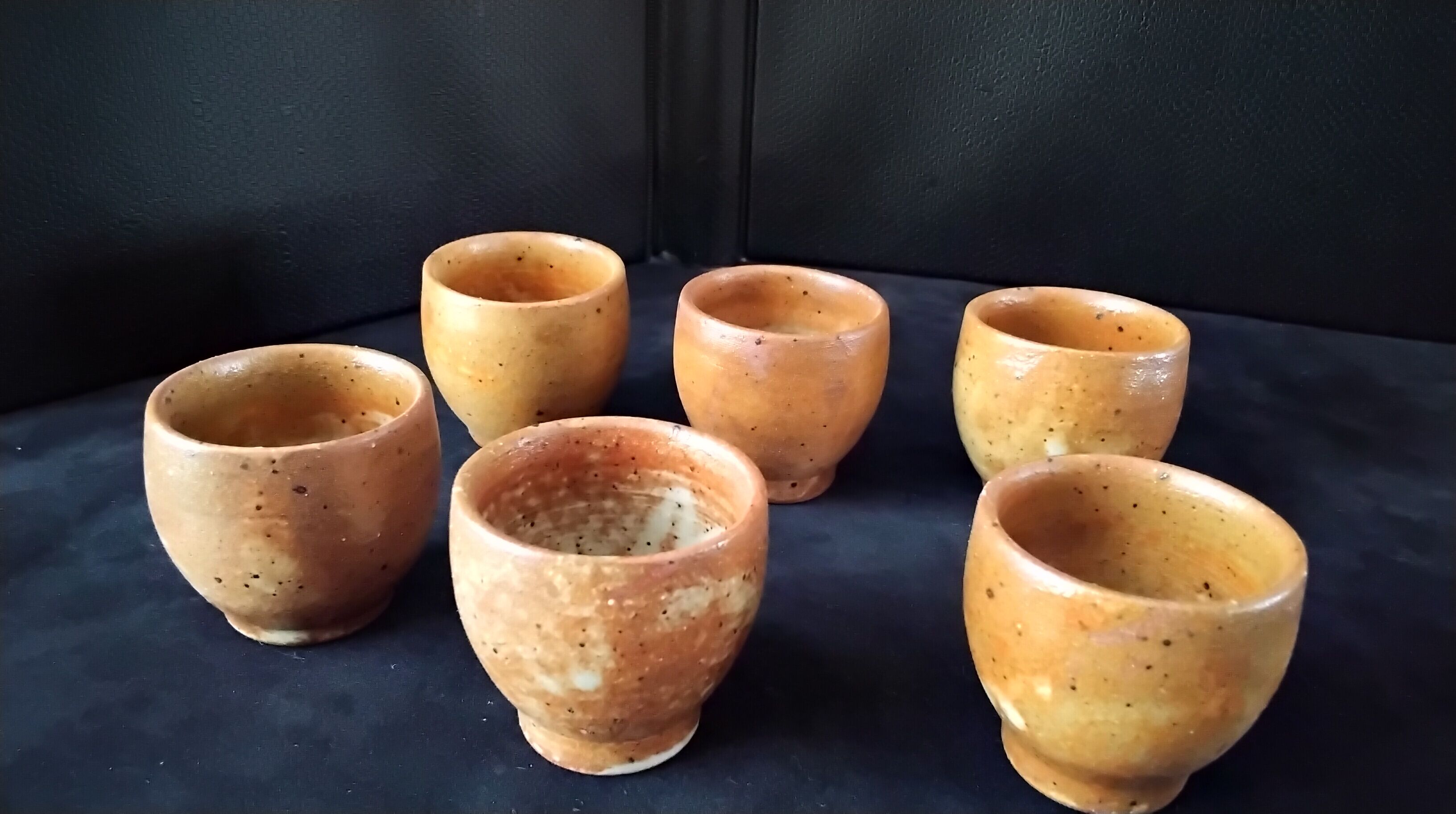 Set of 6 stoneware shells