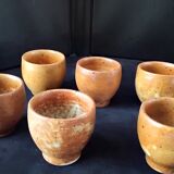 Set of 6 stoneware shells