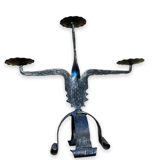 Pair of Brutalist Modernist Chandeliers