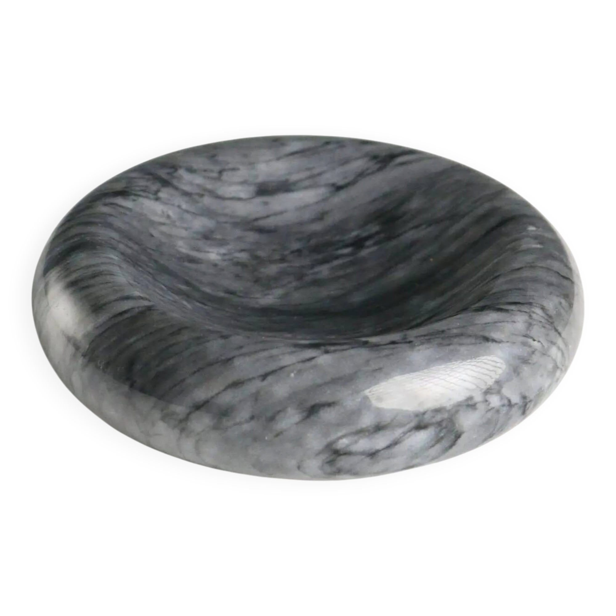 Vintage grey marble centrepiece, design, Italy, 1970s