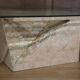 Travertine coffee table