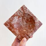 Vintage red marble ashtray