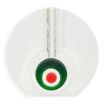 Vase monoflore en cristal, Walther Glas, 1970s