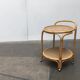 Vintage service dessert in Italian rattan and bamboo by Dal Vera.