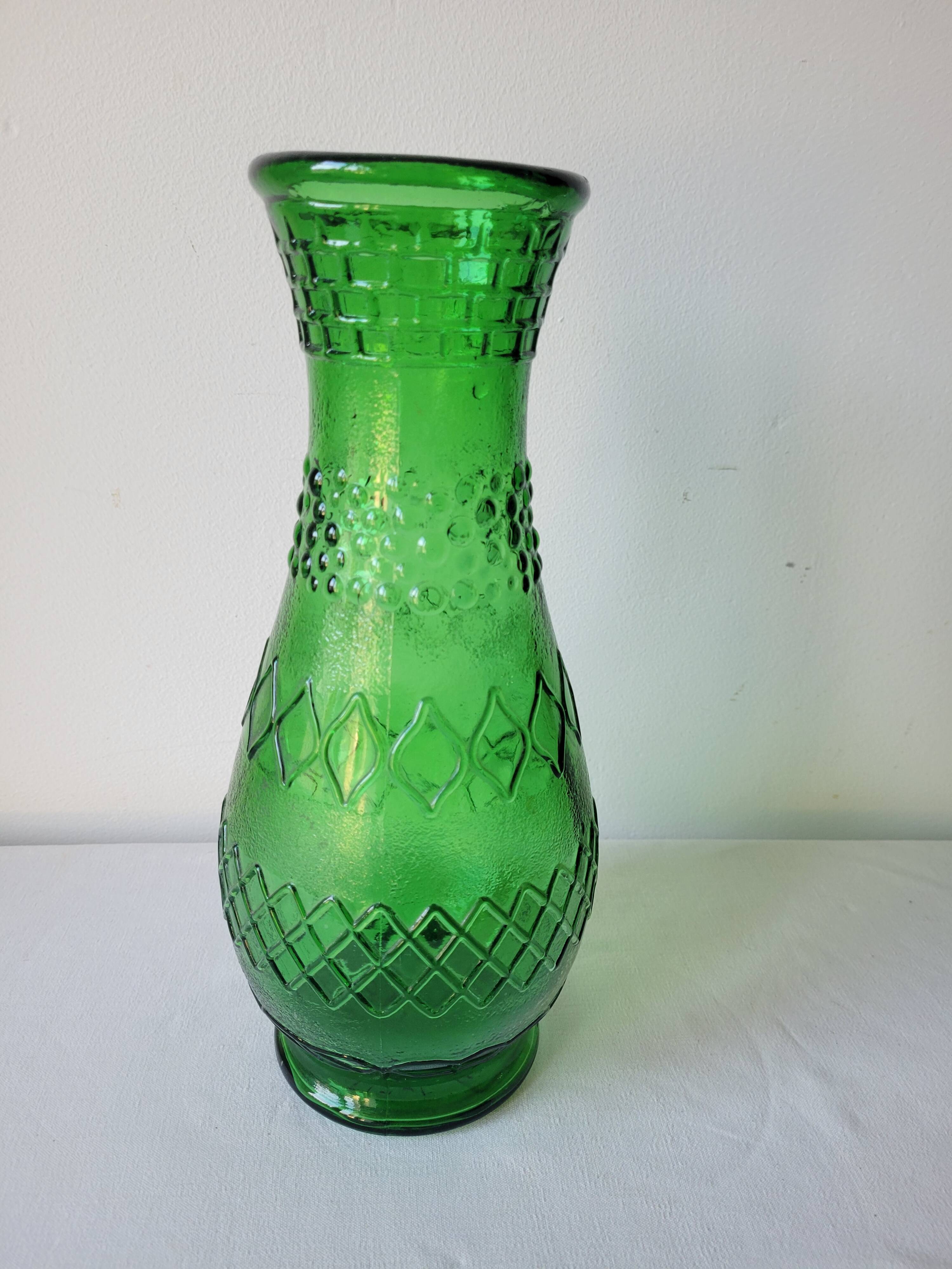 Empoli green glass vase
