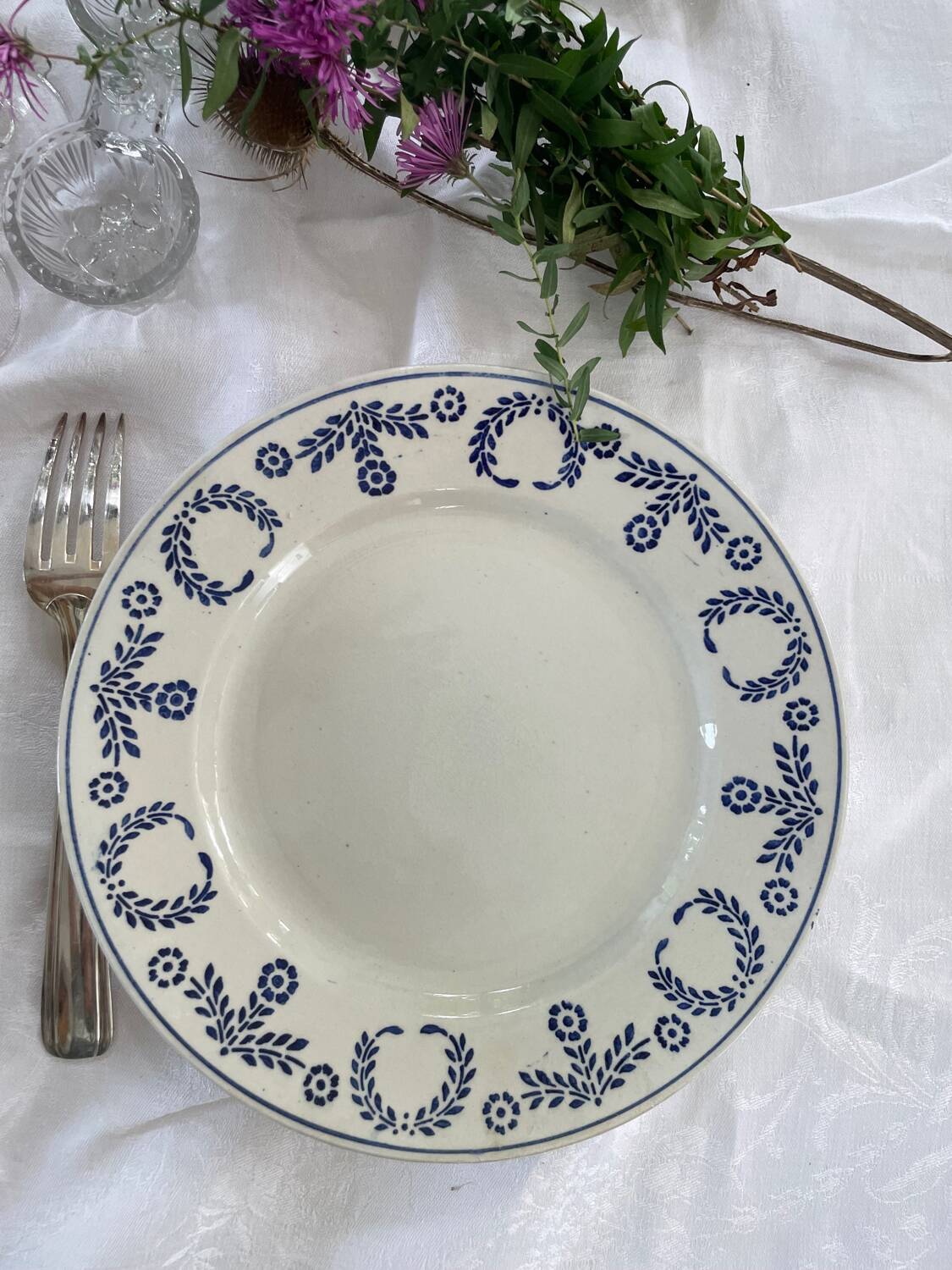 4 Luneville flat plates dating from 1890