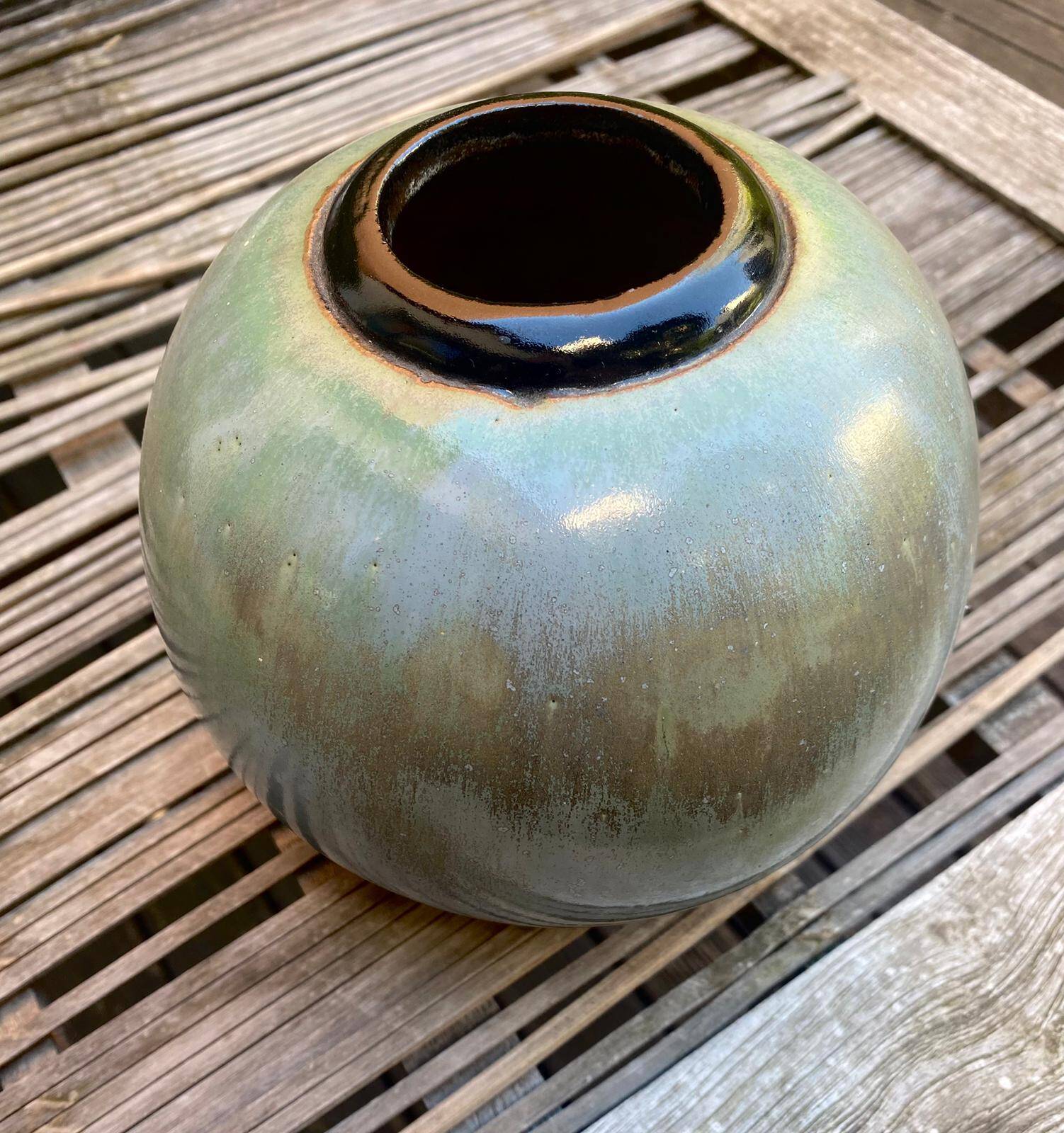 Vase boule Art Déco  A Gentil et F.E Bourdet