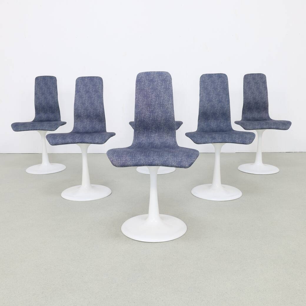 6x Space Age Dining Chair by Läsko Studioform International, 1970s
