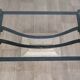 Wrought iron and glass coffee table