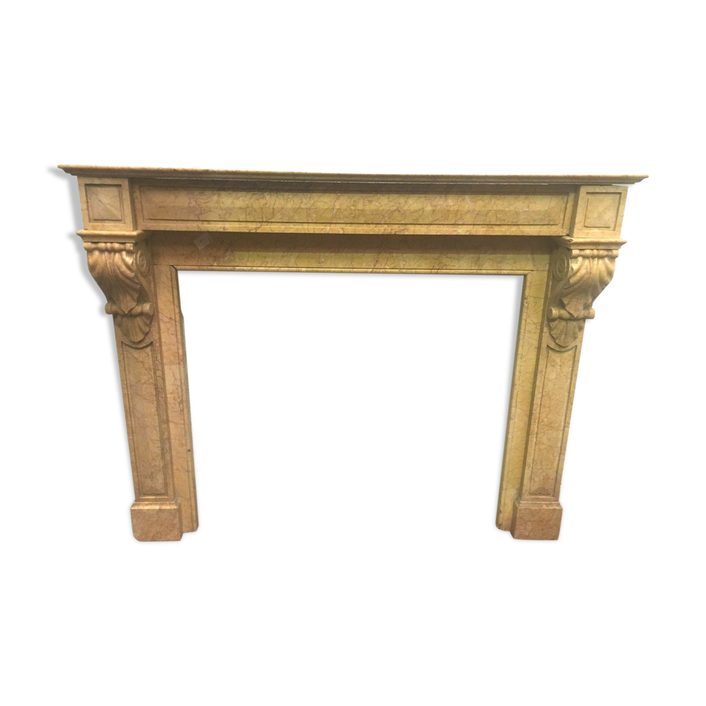 Louis Philippe yellow marble mantel