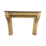 Louis Philippe yellow marble mantel
