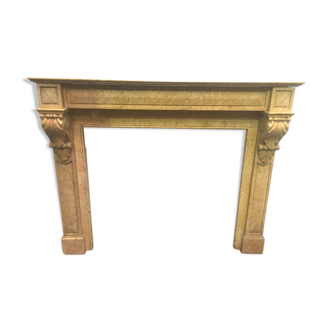 Louis Philippe yellow marble mantel