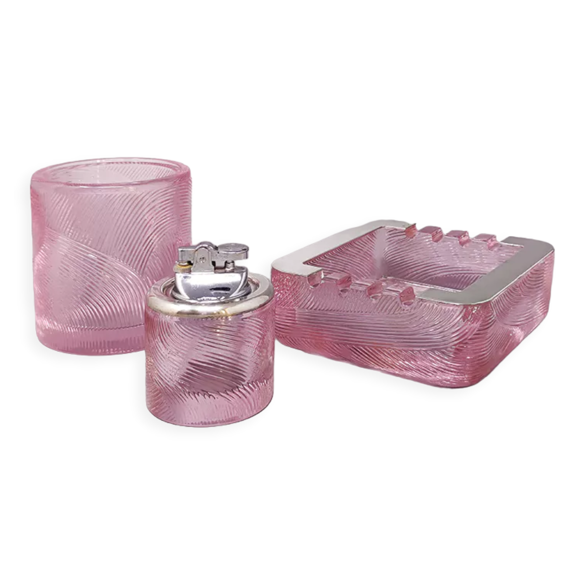 1970s smoking set by Sergio Asti for Arnolfo di Cambio, made in Italy