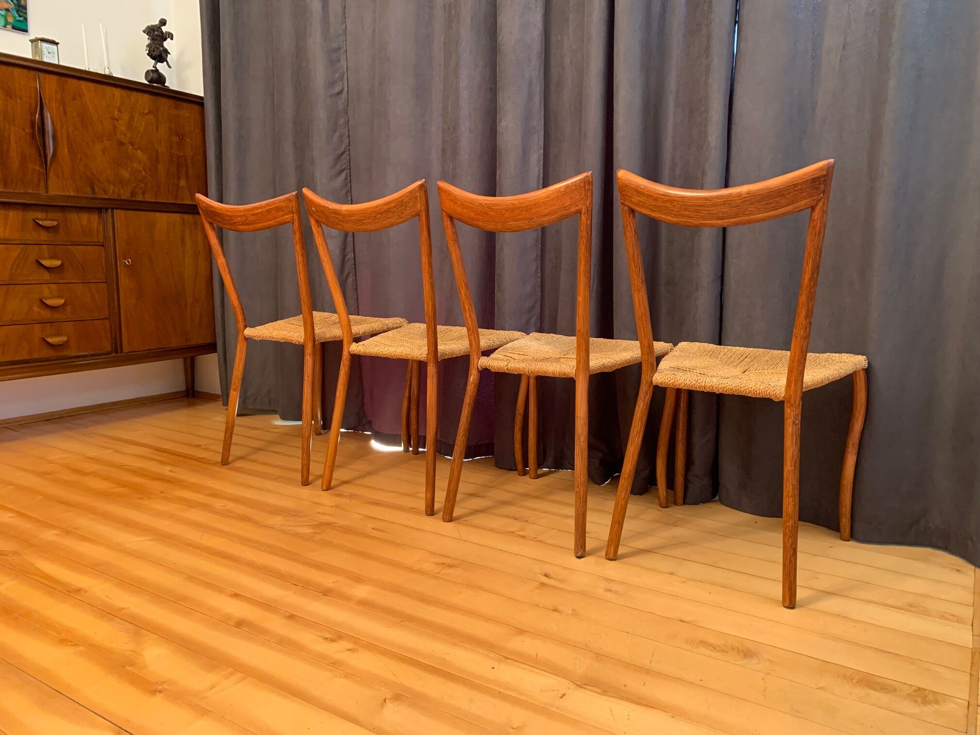 A set of four chairs, 1960s