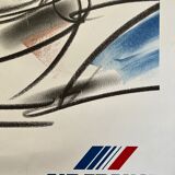Signed; air france orly new-york poster henri matchavariani (vogue illustrator) 1992