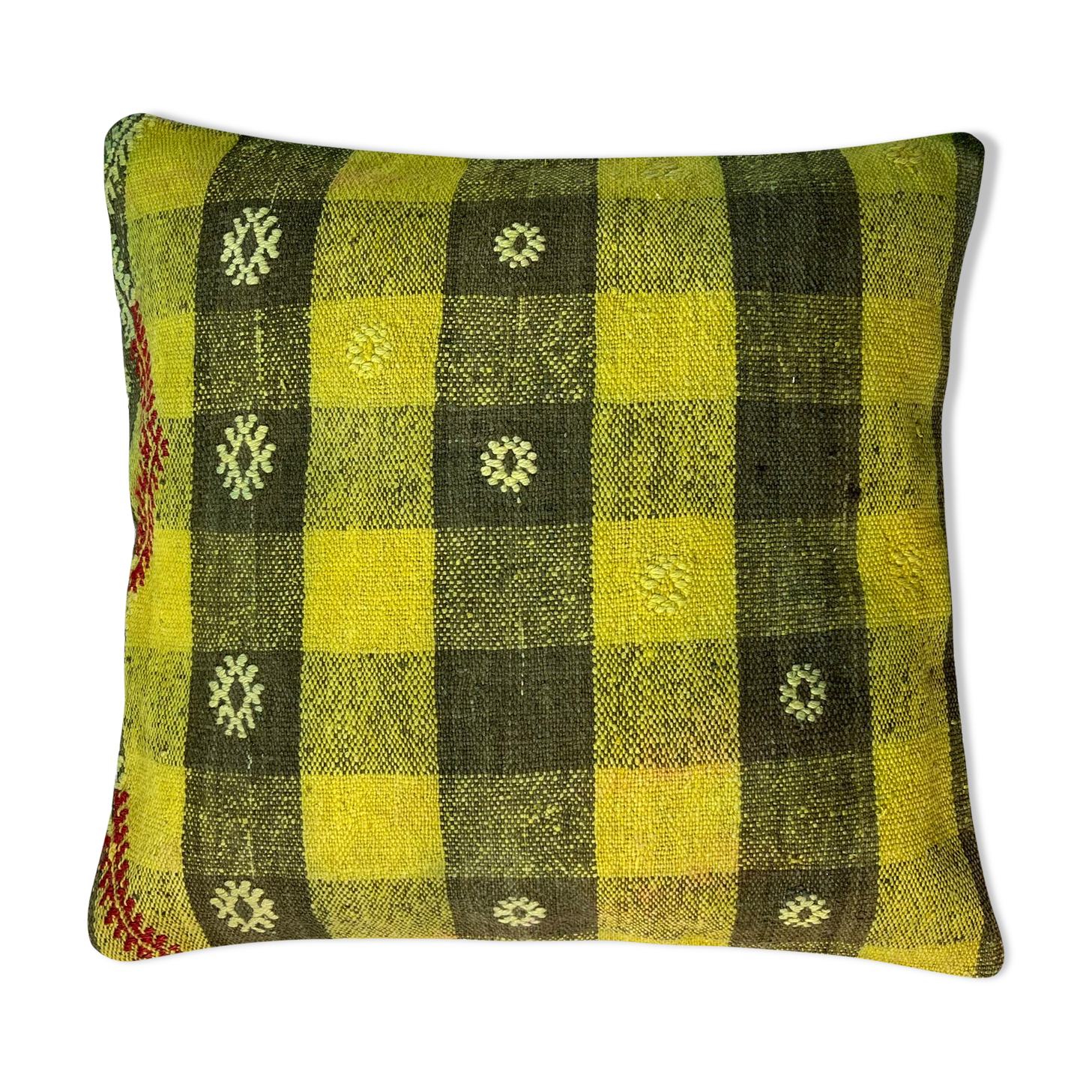 Vintage turkish kilim cushion cover 45x45 cm
