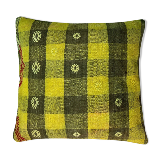 Vintage turkish kilim cushion cover 45x45 cm