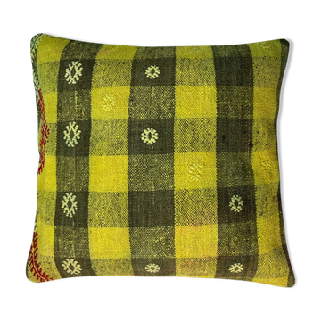 Housse de coussin kilim turc vintage 45x45 cm