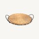 Round Rattan Serving Tray