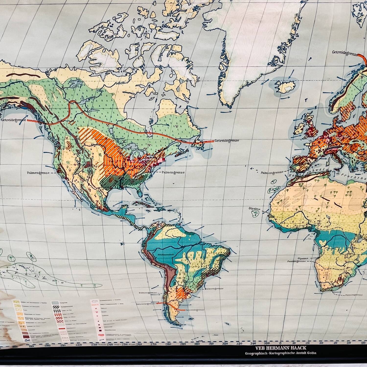 Educational map “the types of landscapes of the earth”