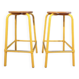 2 high metal workshop stools