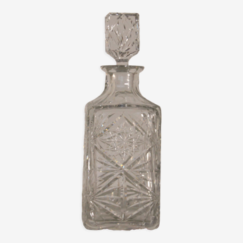 Vintage cut crystal whisky decanter