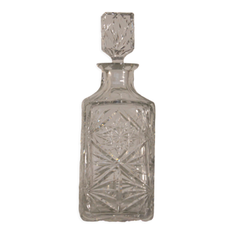 Vintage cut crystal whisky decanter