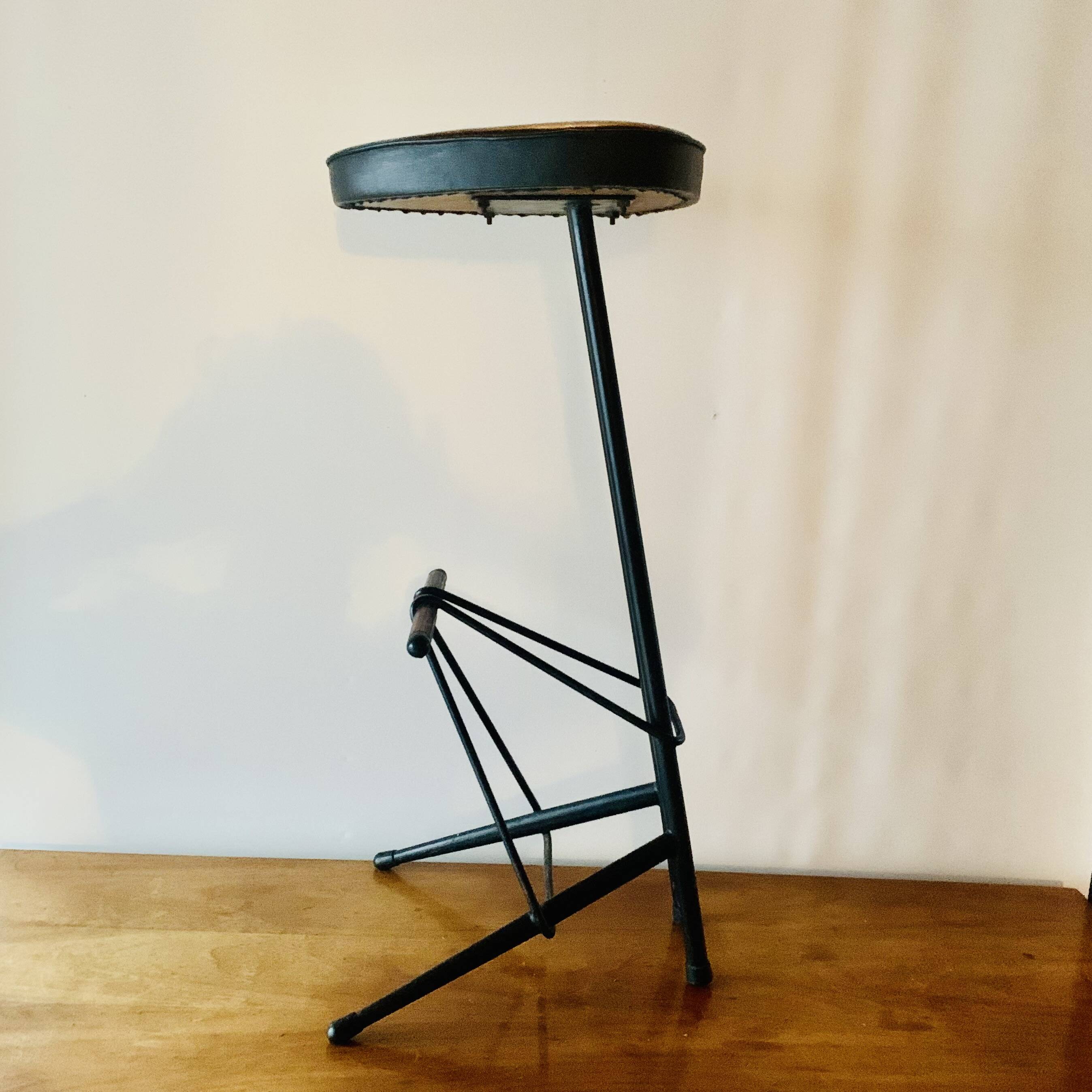 TUBAX bar stool by Willy Van Der Meeren - Belgium - 1950.