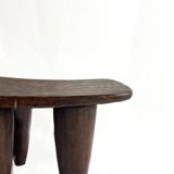 African Senufo Sculptural Stool M in Solid Wood – Organic Design