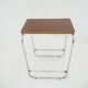 midcentury chrome side table, 1960s