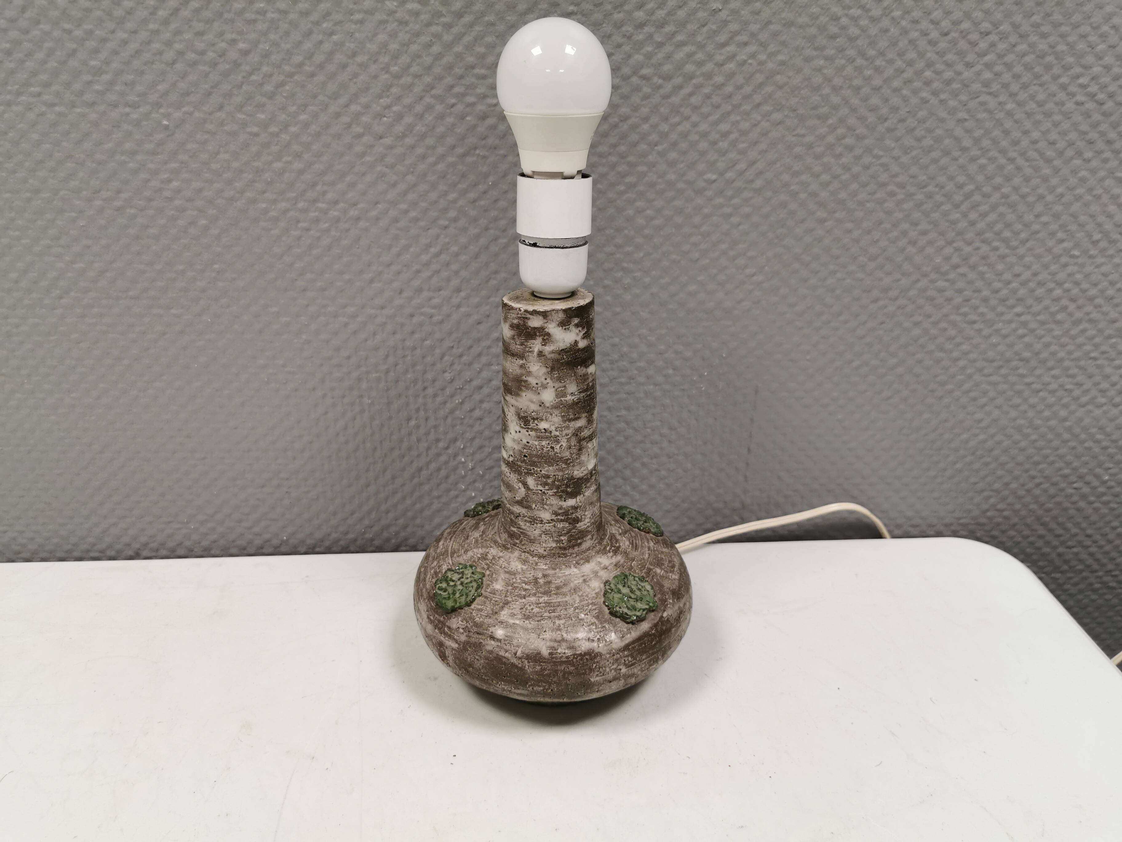 Danish ceramic table lamp from the 1970-80s.