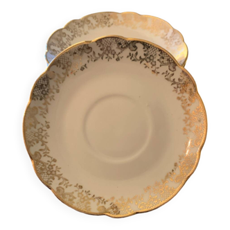 Set of 6 Chauvigny White coasters